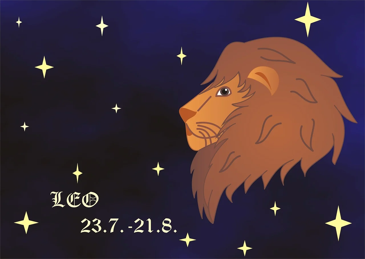 Leo zodiac illustration